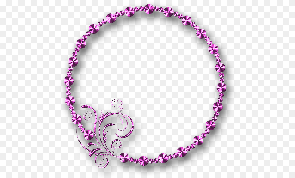 Glossy Pink Frame With Transparent Background Psd Background With Jewelry Design, Purple, Accessories, Necklace Png