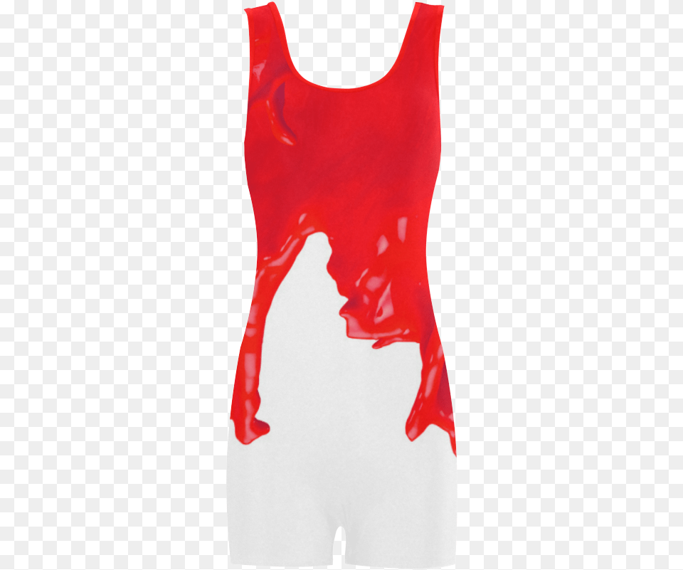 Glossy Red Paint Dripping Classic One Piece Swimwear Active Tank, Clothing, Tank Top Free Transparent Png