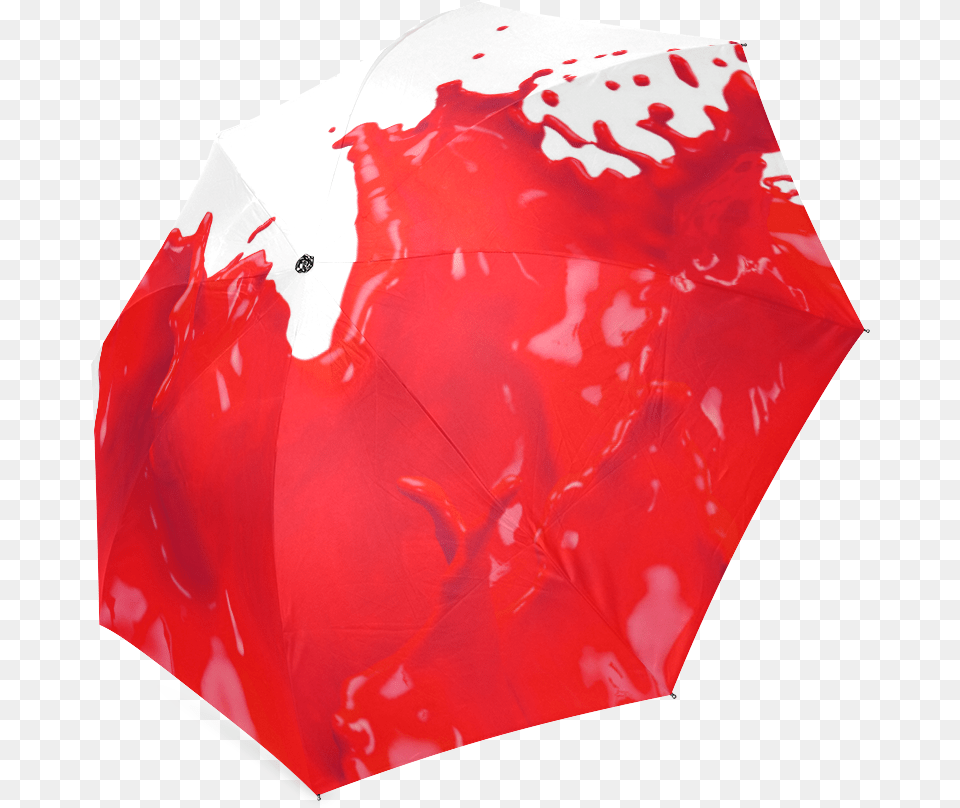 Glossy Red Paint Splash Foldable Umbrella Model Id Lovely, Canopy Png Image