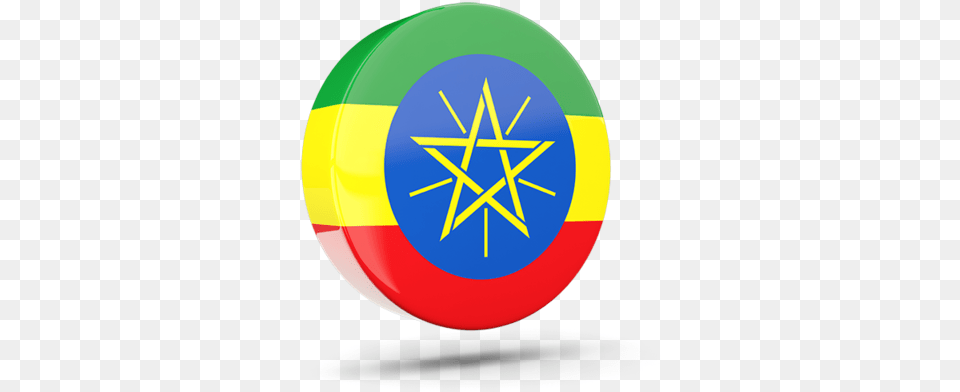 Glossy Round Icon 3d Ethiopia Flag Vector, Badge, Logo, Symbol, Toy Free Png