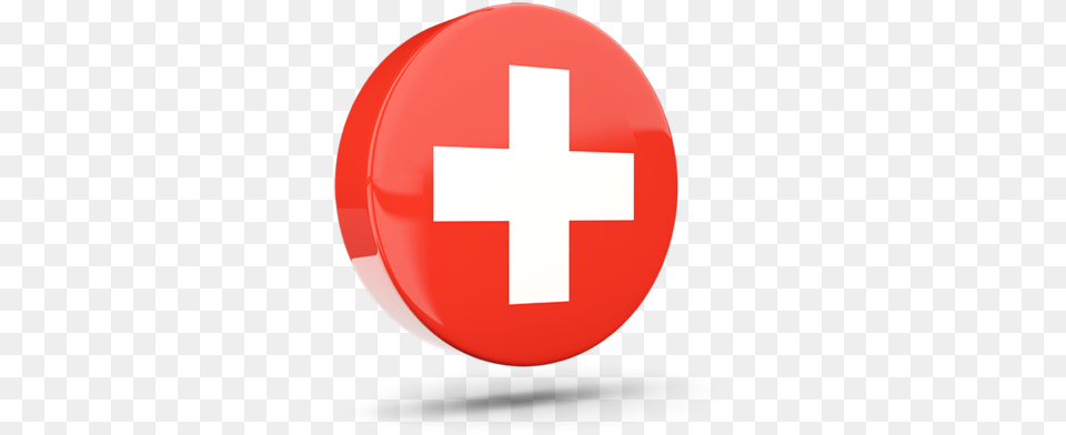 Glossy Round Icon 3d Red Cross 3d, First Aid, Symbol, Logo, Red Cross Free Transparent Png