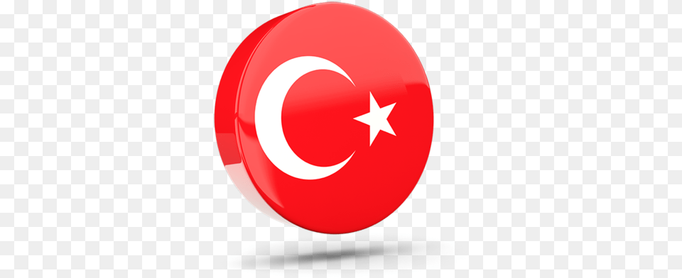 Glossy Round Icon 3d Turkey Flag 3d, Logo, Symbol Free Png