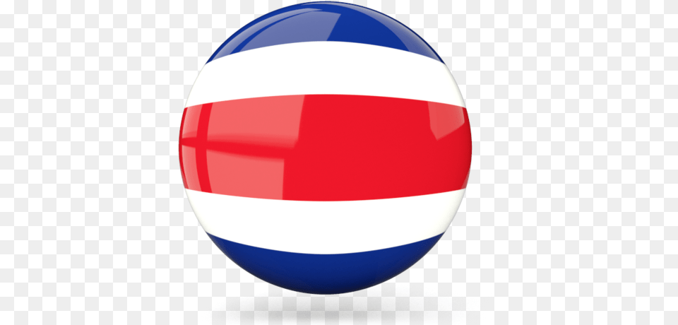 Glossy Round Icon Costa Rica Flag, Sphere, Ball, Soccer Ball, Soccer Free Png Download