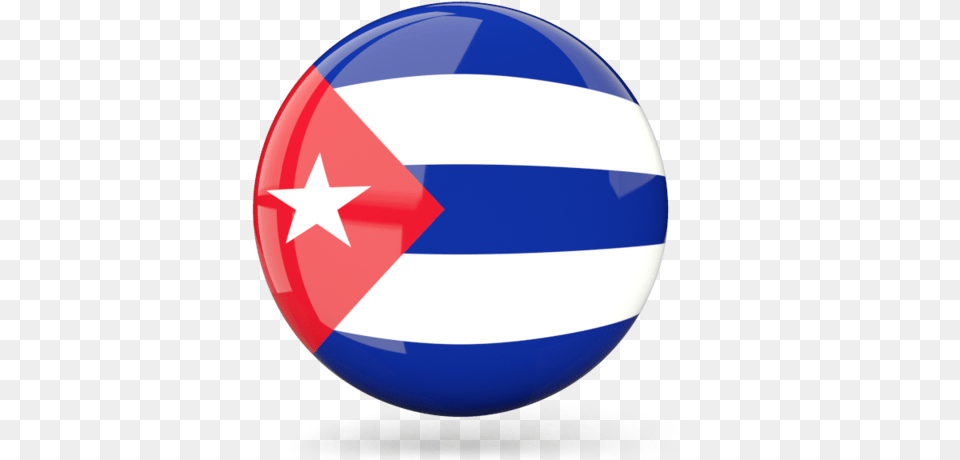 Glossy Round Icon Cuba Flag Icon, Sphere, Rugby Ball, Ball, Sport Free Transparent Png