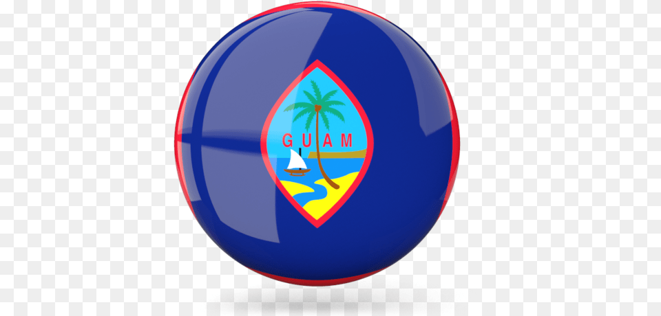 Glossy Round Icon Guam Round Flag, Sphere, Logo, Disk Png Image