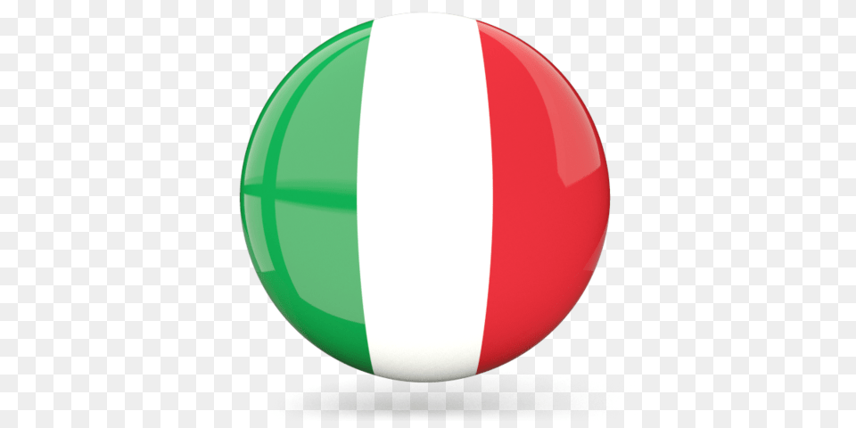 Glossy Round Icon Illustration Of Flag Of Italy, Sphere Free Png