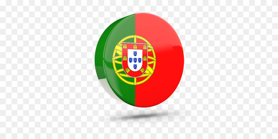 Glossy Round Icon Illustration Of Flag Of Portugal, Logo, Disk, Badge, Symbol Free Png Download