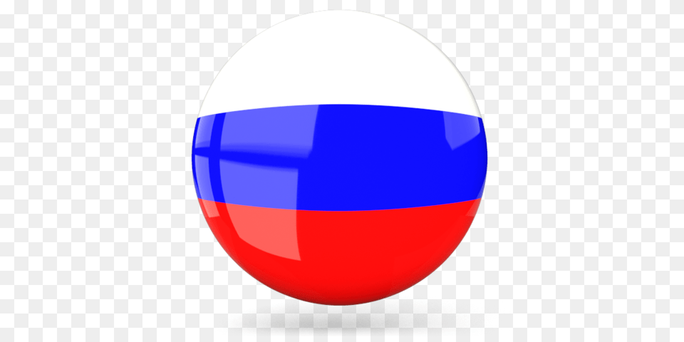 Glossy Round Icon Illustration Of Flag Of Russia, Sphere Free Png Download