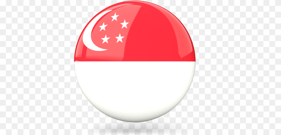Glossy Round Icon Singapore Flag Round Icon, Sphere, Astronomy, Moon, Nature Free Transparent Png