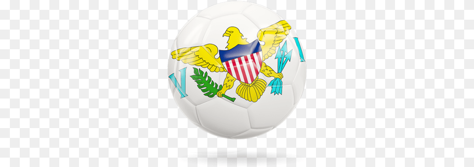 Glossy Soccer Ball Flag Of The United States Virgin Islands, Football, Soccer Ball, Sport, Rugby Free Png Download