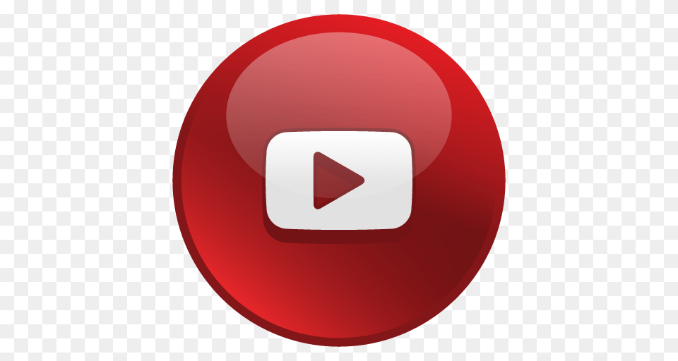 Glossy Social Youtube Icon, Sign, Symbol, Disk Free Png