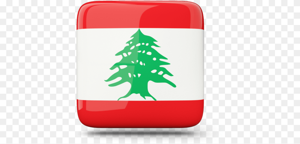 Glossy Square Icon Coat Of Arms Of Lebanon, Christmas, Christmas Decorations, Festival, Plant Png Image