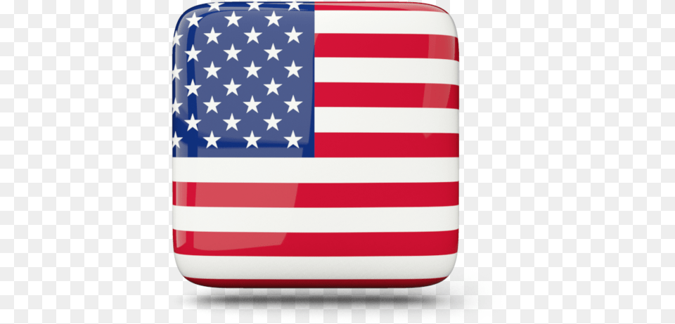 Glossy Square Icon Shield With American Flag, American Flag Png Image