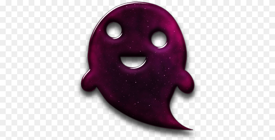 Glossyspaceiconcultureholidayghost2 Rev Voodoo, Disk, Mask, Purple Png