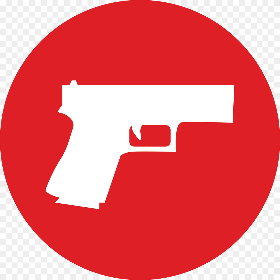 Gloucester Road Tube Station Gun Red Icon, Firearm, Handgun, Weapon, First Aid Png