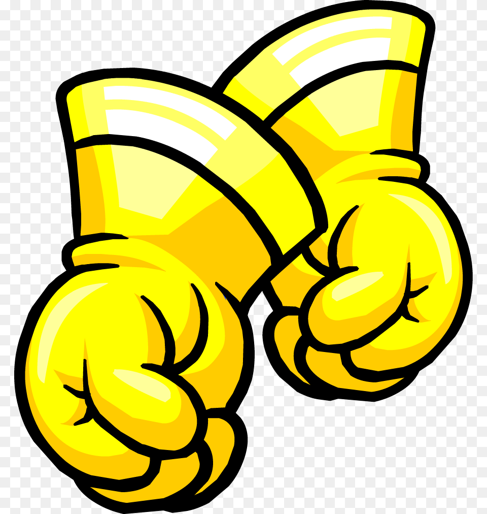 Glove Clipart Club Penguin, Gold, Weapon, Dynamite, Food Free Transparent Png