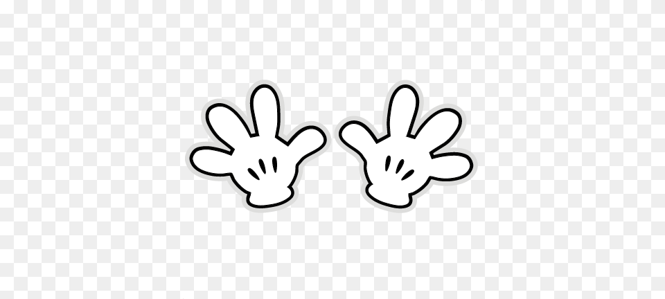 Glove Clipart Cute Guantes De Mickey Mouse Moldes, Clothing, Stencil, Body Part, Hand Free Png