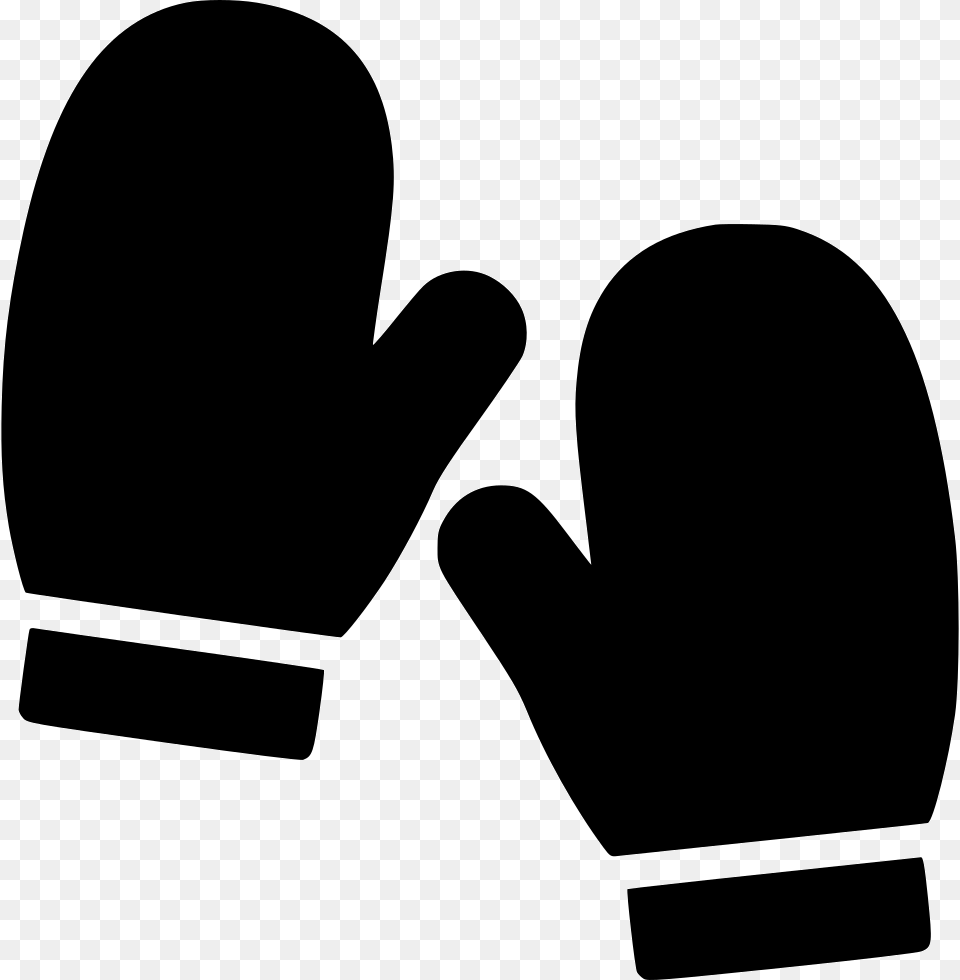Glove Hand Accessory Winter Fashion Icon Winter Glove, Clothing, Stencil, Silhouette, Adult Png Image