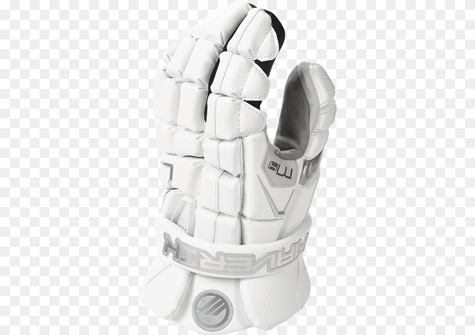 Glove White Back M4 Glove White Back Maverik M4 Goalie Gloves, Clothing, Lifejacket, Vest, Baseball Free Png