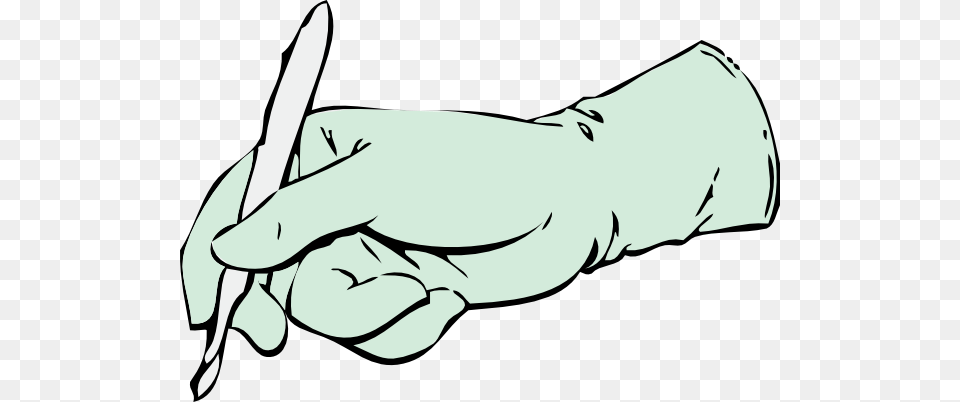 Gloved Hand With Scalpel Clip Art, Body Part, Person, Glove, Clothing Free Png