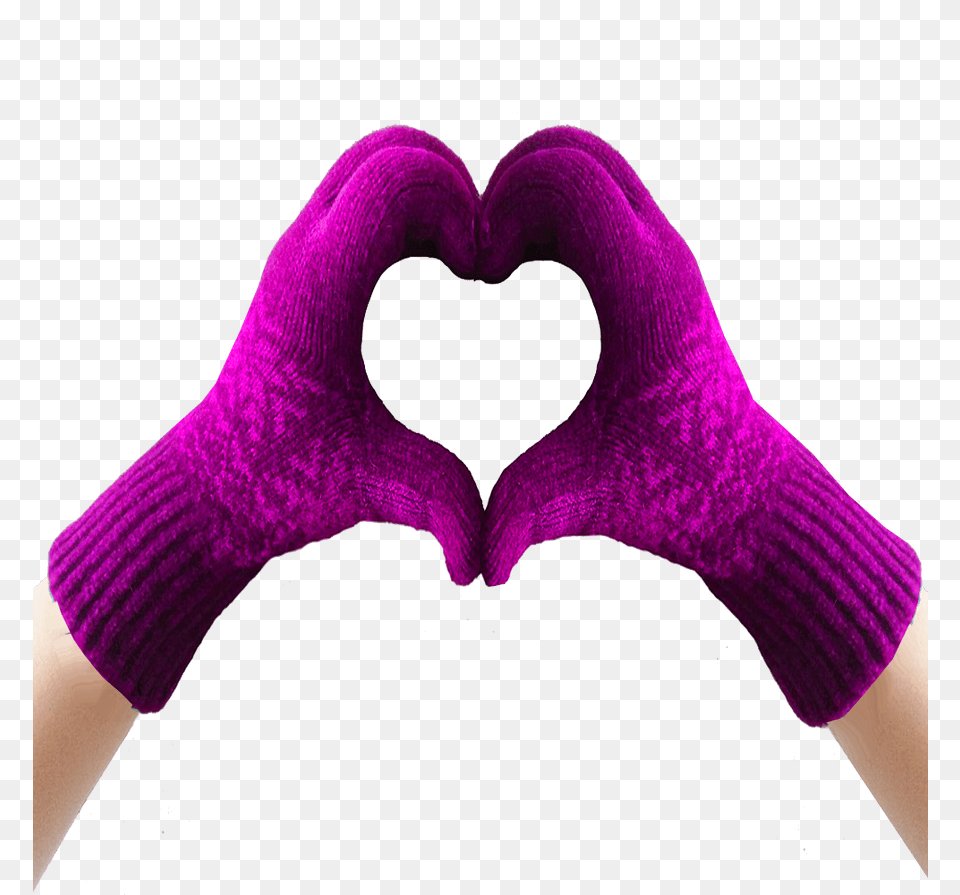 Gloves, Clothing, Glove, Purple, Symbol Free Png Download