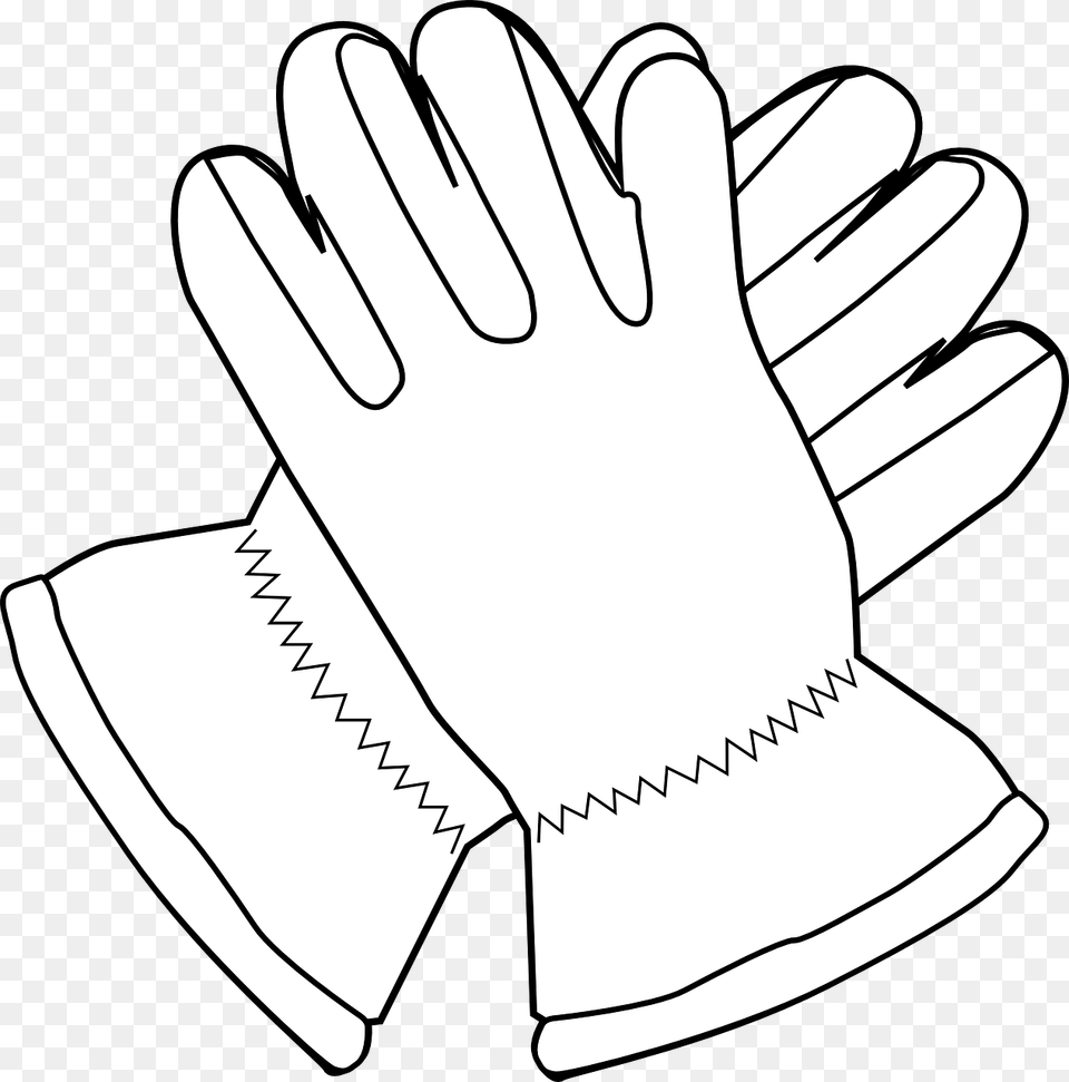 Gloves Mittens Outline Photo Gloves Clip Art, Baseball, Baseball Glove, Clothing, Glove Png