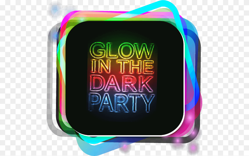 Glow Clipart Glow Party Glow In The Dark Happy Birthday Invitations, Light, Neon, Lighting Png Image