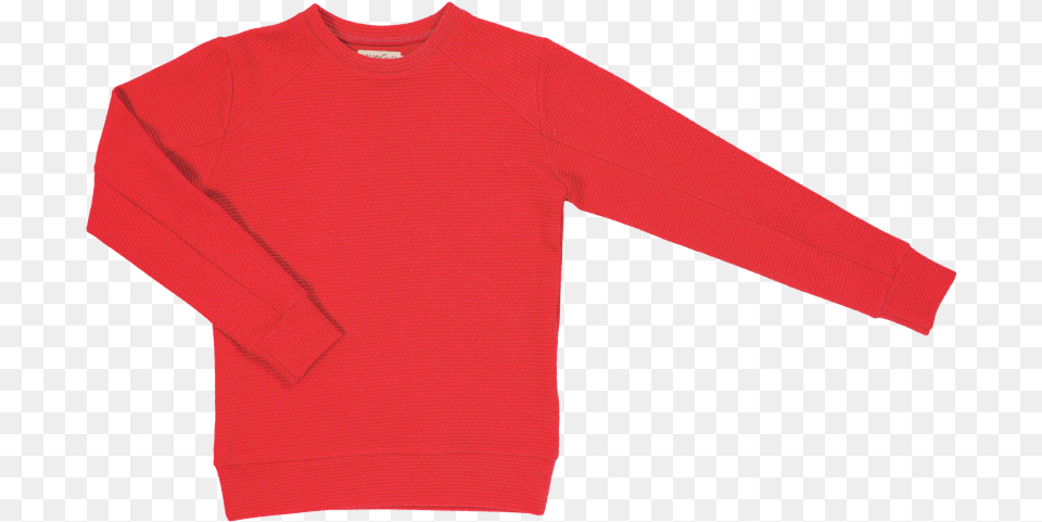 Glow College Bright Red Sweater, Clothing, Knitwear, Long Sleeve, Sleeve Png Image
