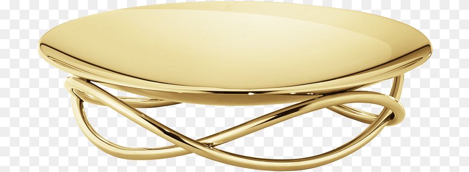 Glow Dish Medium Gold Plated Georg Jensen Glow Skl Guld, Coffee Table, Furniture, Table Free Png