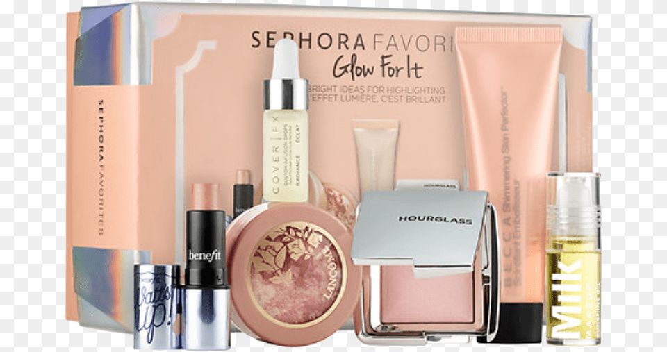 Glow For It Is A Stunning Sephora Favorites Holiday Sephora Favorites Glow For It Kit, Cosmetics, Lipstick, Face, Head Free Transparent Png