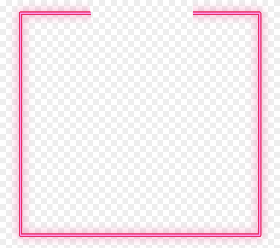 Glow Freetoedit Neon Square Pink Frame Border Ivory, Blackboard Png Image