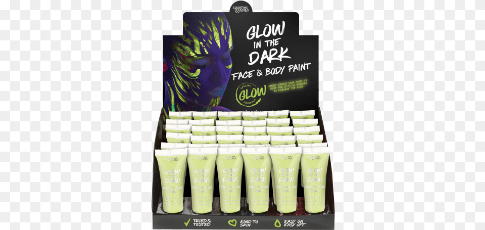 Glow In The Dark Face Amp Body Paint Bullet, Adult, Advertisement, Female, Person Free Png Download