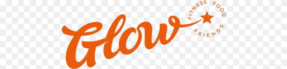 Glow Logo Orange Lge Glow Logo, Text Png Image