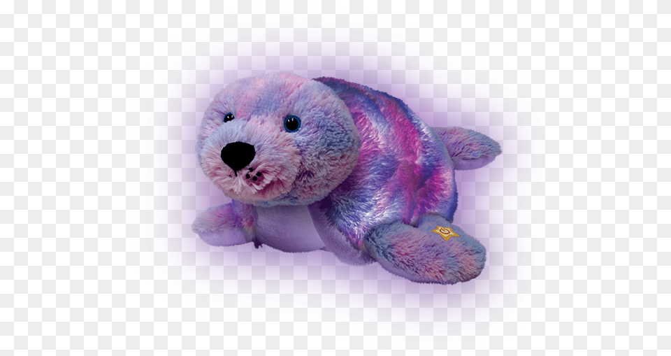 Glow Pet Seal Glow Pets, Purple, Teddy Bear, Toy, Plush Free Png Download