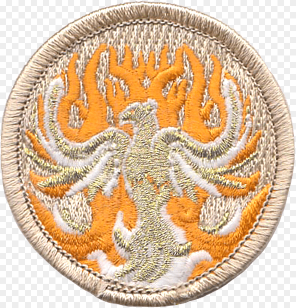 Glow Phoenix Patrol Patch Embroidered, Pattern, Embroidery, Home Decor, Plate Free Transparent Png