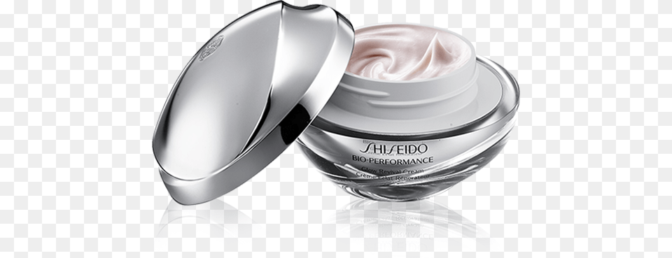 Glow Revival Cream Shiseido Bio Performance Glow Revival Cream, Bottle, Lotion, Face, Head Png