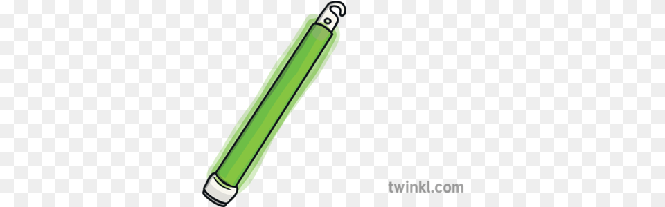 Glow Stick Green Party Light Ks1 Pen, Dynamite, Weapon Png Image