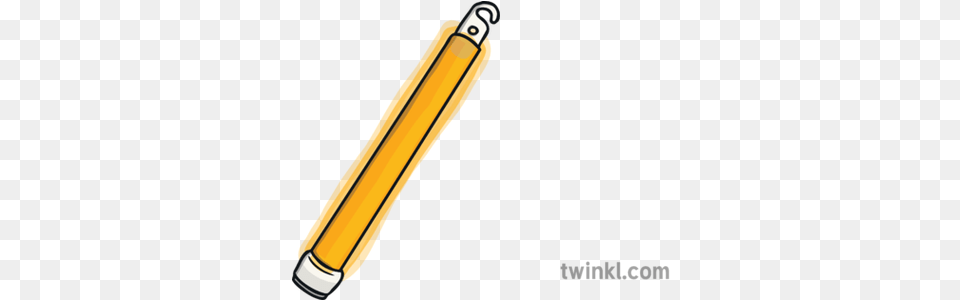 Glow Stick Orange Party Light Ks1 Illustration Twinkl Parallel, Pencil Free Png
