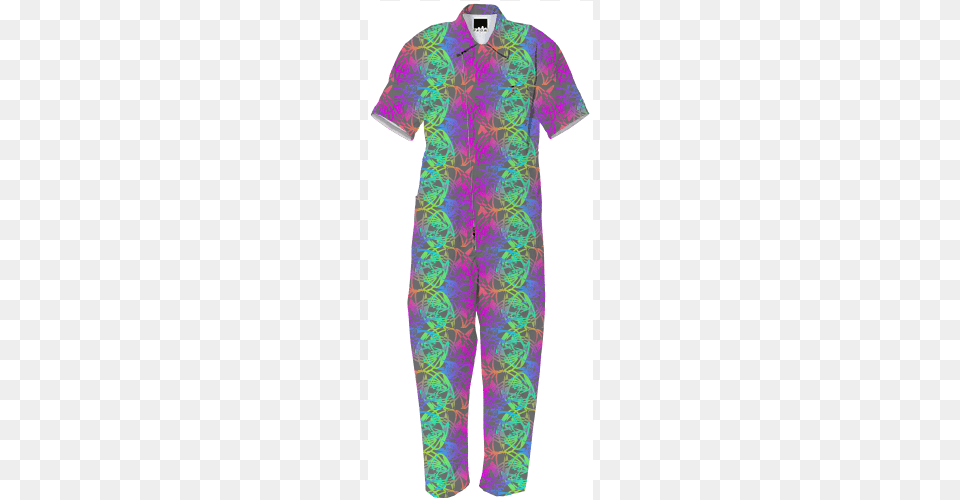Glow Sticks Abstract Funky Patterned Jumpsuit 180 Day Dress, Adult, Male, Man, Person Png Image