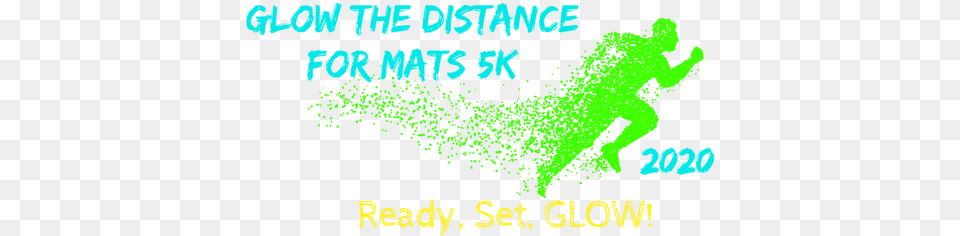 Glow The Distance 5k Mats Graphic Design, Art, Graphics, Person Png Image