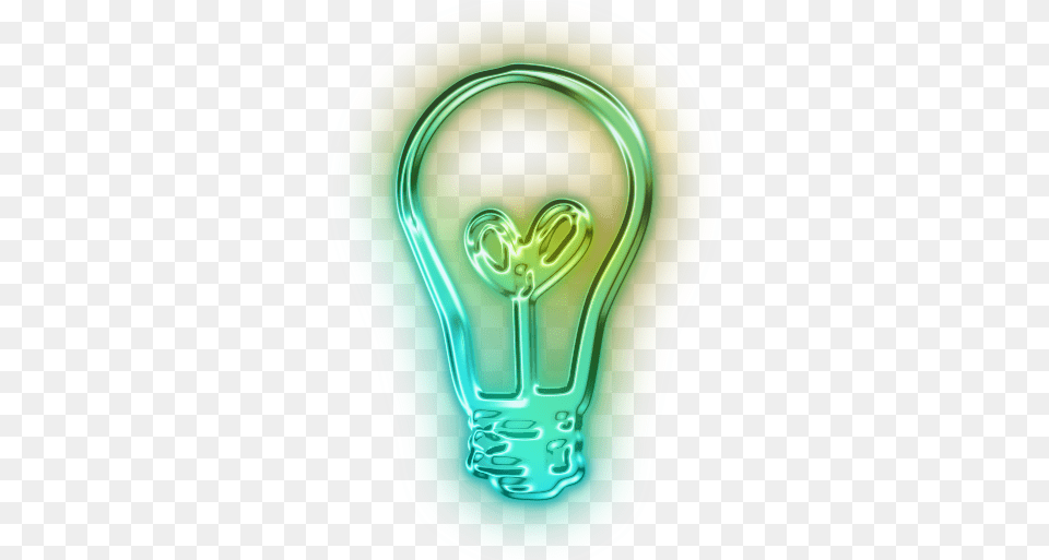Glowing Bulb Mart Neon Lights Logo Transparent, Light, Lightbulb, Disk Free Png Download