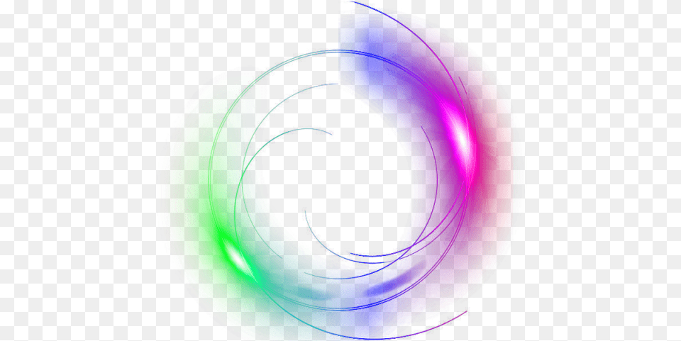 Glowing Circle Design Circle Light Effect, Outdoors, Night, Nature, Sphere Free Png Download