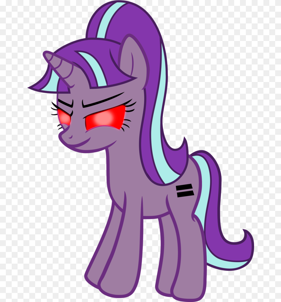 Glowing Evil Eyes Starlight Glimmer Evil My Little Pony, Purple, Person, Art Free Png
