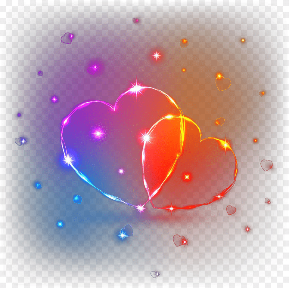 Glowing Heart Love Heart Images Hd, Light, Fireworks, Flare Free Transparent Png