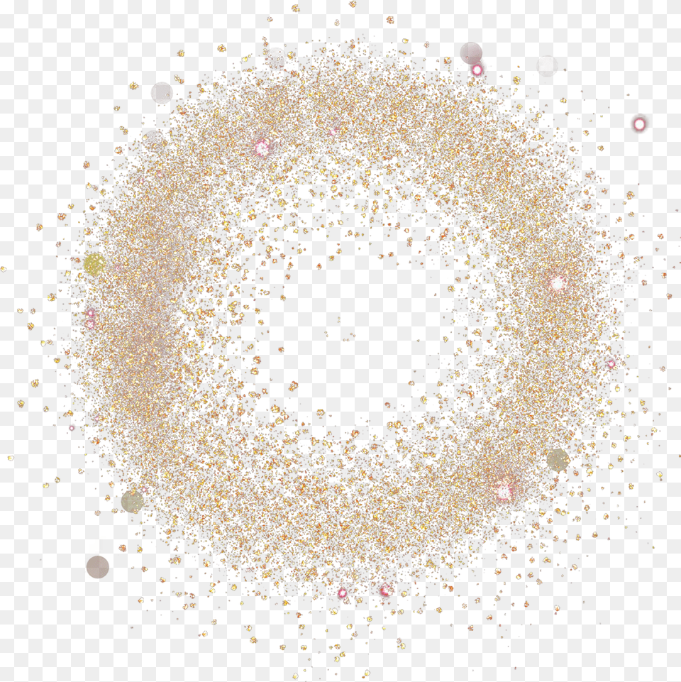 Glowing Particles Circle, Fireworks Free Png