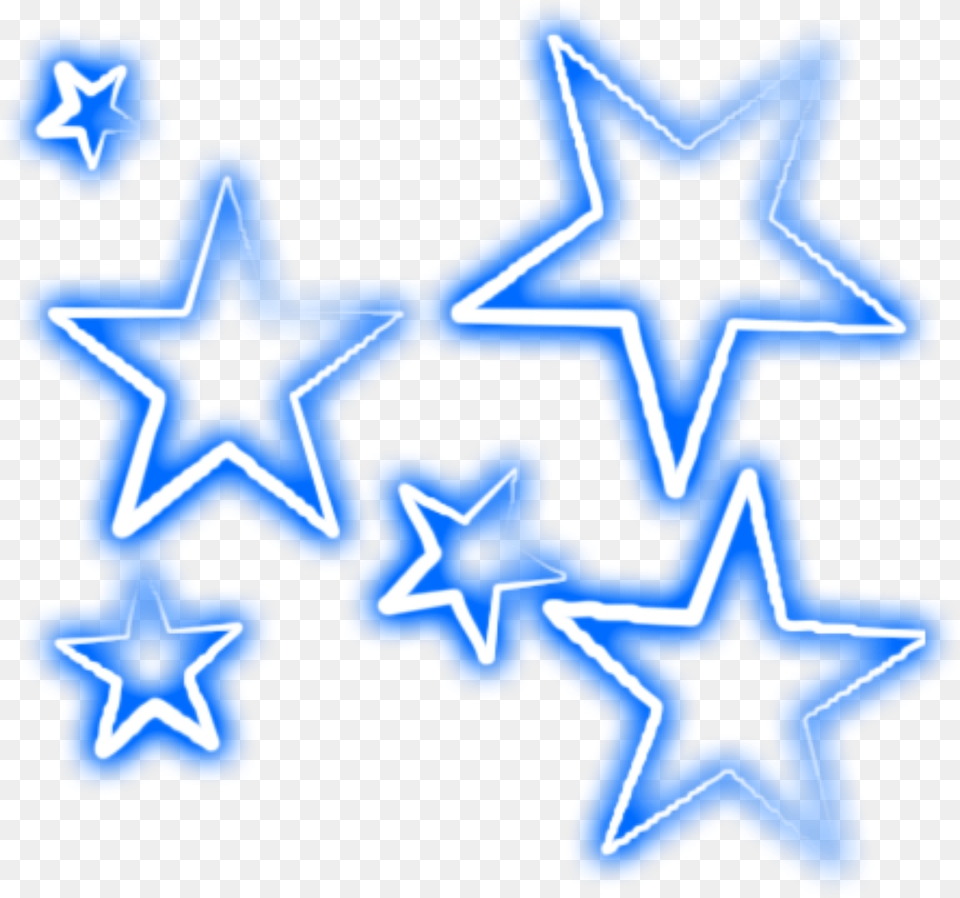 Glowing Star Clipart Transparent Background Stickers De Stars Neon, Star Symbol, Symbol, Person, Nature Free Png