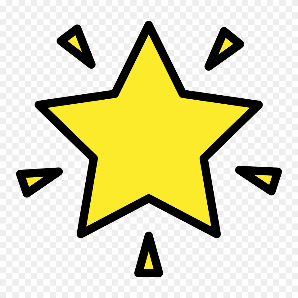 Glowing Star Emoji Clipart, Star Symbol, Symbol Free Png
