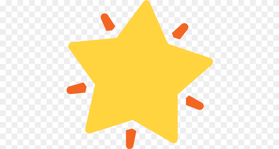 Glowing Star Emoji For Facebook Email Clip Art, Star Symbol, Symbol, Blackboard Png Image