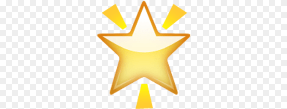 Glowing Star Emoji Ios Star Emoji Transparent, Star Symbol, Symbol, Lighting, Animal Free Png Download