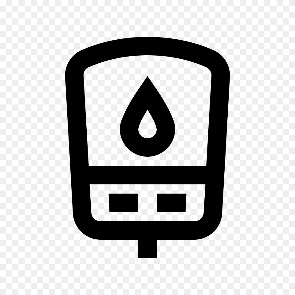 Glucometer Icon, Gray Free Png